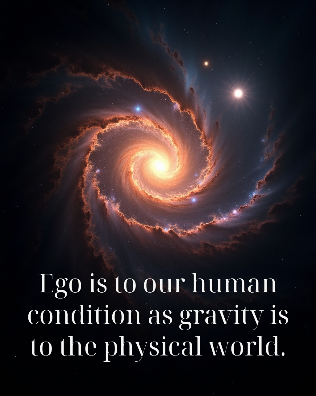 Ego is to our human condition as gravity is to the physical world.
