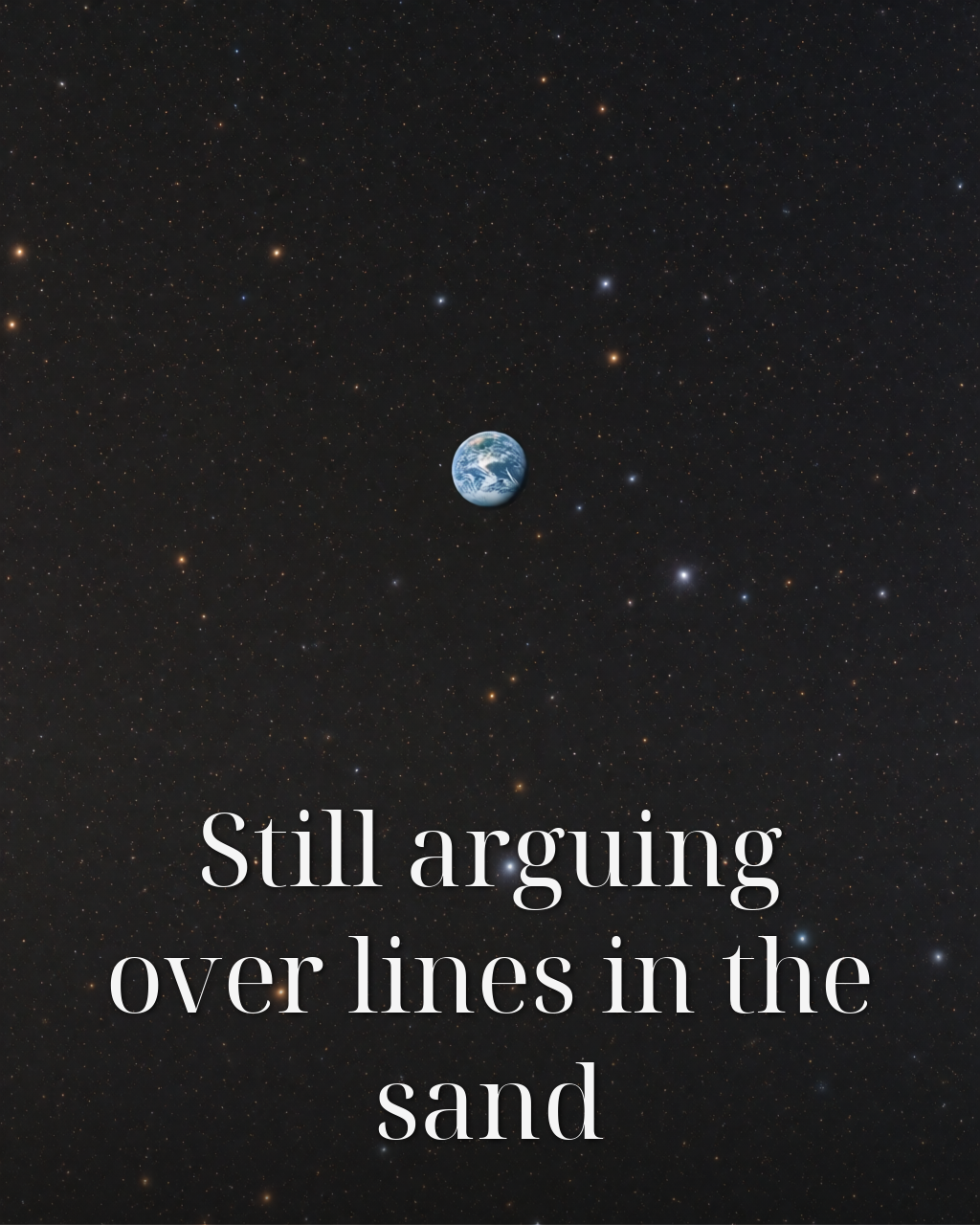 Still arguing over lines in the sand