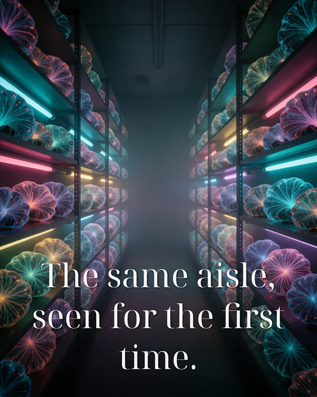 The same aisle, seen for the first time.